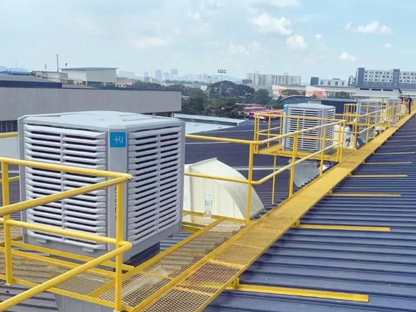 制造业（风机零件厂）局部送风